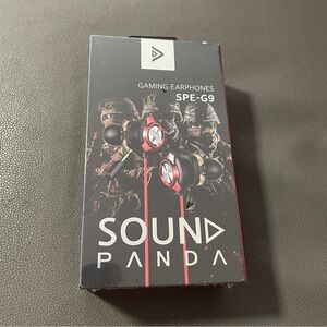 Sound Panda SPE-G9 Red Gaming Earphones new in box.